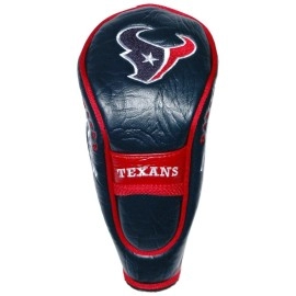 Team Golf NFL Houston Texans Hybrid Golf Club Headcover, Hook-and-Loop Closure, Velour lined for Extra Club Protection