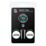 Team Golf NFL Jacksonville Jaguars Divot Tool with 3 Golf Ball Markers Pack, Markers are Removable Magnetic Double-Sided Enamel,Multi Team Color,One Size,31345