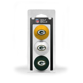 Team Golf NFL Green Bay Packers Regulation Size Golf Balls, 3 Pack, Full Color Durable Team Imprint