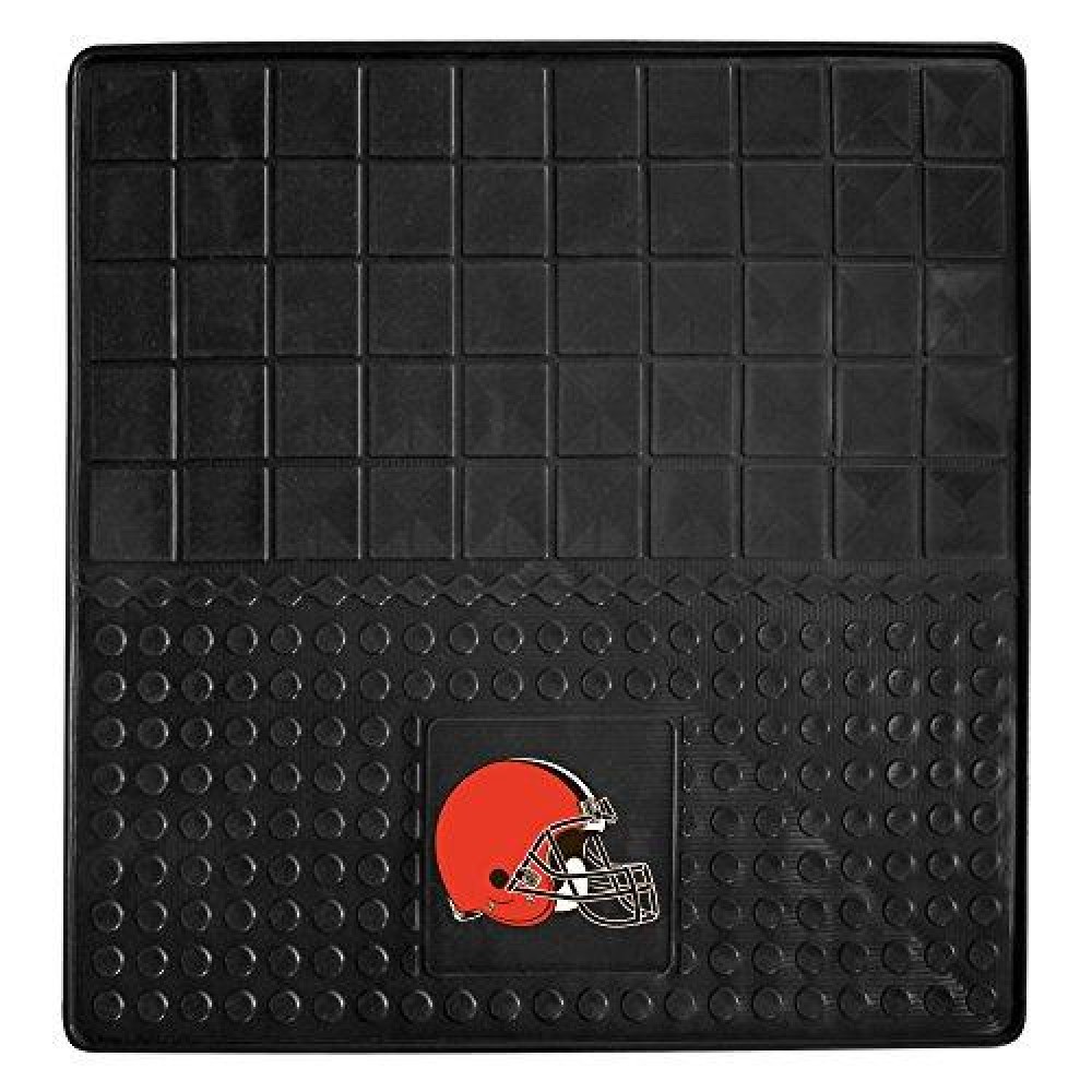 Fanmats - 10929 Nfl Cleveland Browns Vinyl Cargo Mat Black 31X31