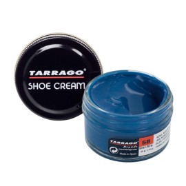 Tarrago Shoe Cream - Professional Shoe Polish With Carnauba Wax To Re-Color And Polish - Smooth Leather Shoes And Boots- Over 100 Colors - 50 Ml 17Fl Oz - Airforce Blue 58
