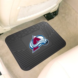 Fanmats 10765 NHL Colorado Avalanche Rear Second Row Vinyl Heavy Duty Utility Mat, Black, 14