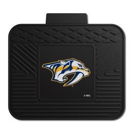 FANMATS 10773 Nashville Predators Back Row Utility Car Mat - 1 Piece - 14in. x 17in., All Weather Protection, Universal Fit, Molded Team Logo