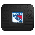 Fanmats - 10776 Nhl New York Rangers Vinyl Utility Mat Black 14X17