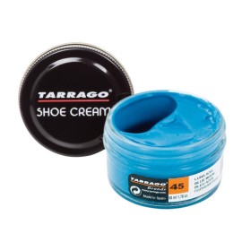 Tarrago Shoe Cream - Professional Shoe Polish With Carnauba Wax To Re-Color And Polish - Smooth Leather Shoes And Boots- Over 100 Colors - 50 Ml 17Fl Oz - Blue Moon 45