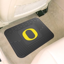 FANMATS 11263 Oregon Ducks Back Row Utility Car Mat - 1 Piece - 14in. x 17in., All Weather Protection, Universal Fit, Molded Team Logo