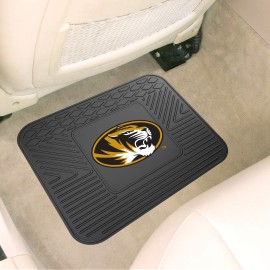 FANMATS 11369 Missouri Tigers Back Row Utility Car Mat - 1 Piece - 14in. x 17in., All Weather Protection, Universal Fit, Molded Team Logo