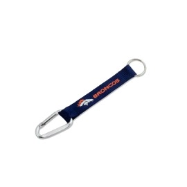 aminco NFL Denver Broncos Carabiner Lanyard Keychain, 5