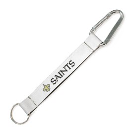 aminco NFL New Orleans Saints Carabiner Lanyard Keychain, 5