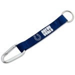 aminco NFL Indianapolis Colts Carabiner Lanyard Keychain, team color, 5