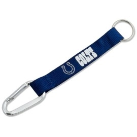 aminco NFL Indianapolis Colts Carabiner Lanyard Keychain, team color, 5