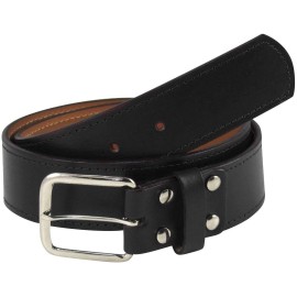 TCK Premium Leather-Baseball Softball Belt (Black, 40