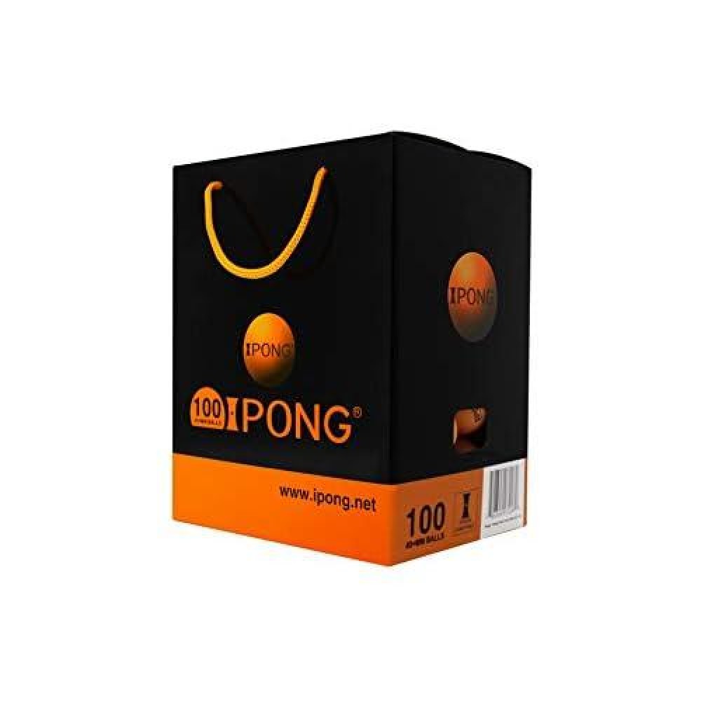 Ipong Training Table Tennis Balls 100 Pack - 40Mm 40+ Regulation Bulk Ping Pong Balls For Competition And Recreational Play - Serves As Great Cat Toys - Indoor And Outdoor Compatible - Orange Balls