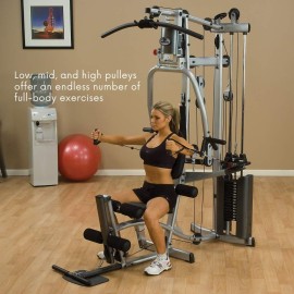Powerline by Body-Solid P2LPX Home Gym Equipment with Leg Press, Grey/Black