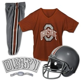 Franklin Sports NCAA Ohio State Buckeyes Kids College Football Uniform Set - Youth Uniform Set - Includes Jersey, Helmet, Pants - Youth Small