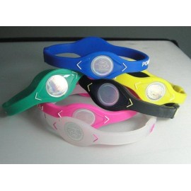 Power Balance Silicone Wristband Black with Black - MEDIUM