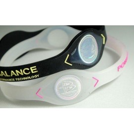 Power Balance Silicone Wristband Black with Black - MEDIUM