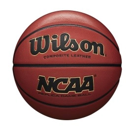 WILSON NCAA Replica Game Basketball - Brown, Intermediate - 28.5