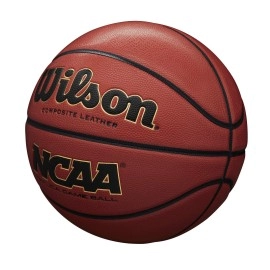 WILSON NCAA Replica Game Basketball - Brown, Intermediate - 28.5