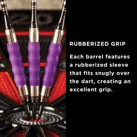 Viper Sure Grip Soft Tip Darts, Purple, 18 Grams