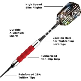 Viper Sure Grip Soft Tip Darts, Red, 16 Grams