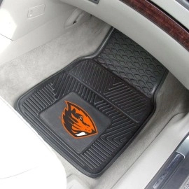 Ncaa Oregon State Beavers Black 2-Piece Vinyl Car Mat Set