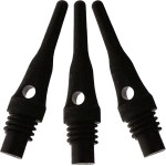 Viper Dart Accessory: Tufflex S.S. (Super Short) 2BA Thread Soft Tip Dart Points, Black, 1000 Pack