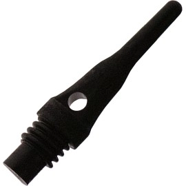 Viper Dart Accessory: Tufflex S.S. (Super Short) 2BA Thread Soft Tip Dart Points, Black, 1000 Pack