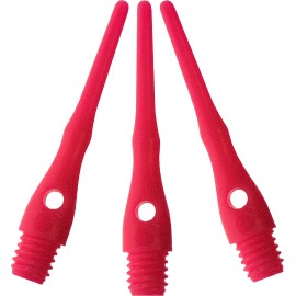 Viper Dart Accessory: Tufflex Iii 2Ba Thread Soft Tip Dart Points, Neon Pink, 100 Pack
