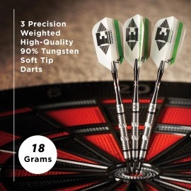 Viper by GLD Products unisex adult Ringed darts, Black, 3 Precision Grooved Grip Points US