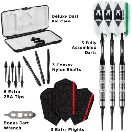 Viper by GLD Products unisex adult Ringed darts, Black, 3 Precision Grooved Grip Points US