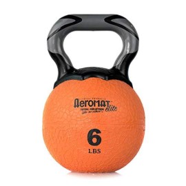 Agm Group Aeromat Elite Kettlebell Medicine Balls 6 Lbs Orange
