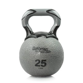 AGM Group AeroMat Elite Kettlebell Medicine Balls 25 LBS Grey