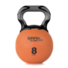 AGM Group AeroMat Elite Kettlebell Medicine Balls 25 LBS Grey