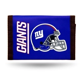 NFL Rico Industries New York Giants Nylon Tri-Fold Wallet Nylon Tri-Fold Wallet