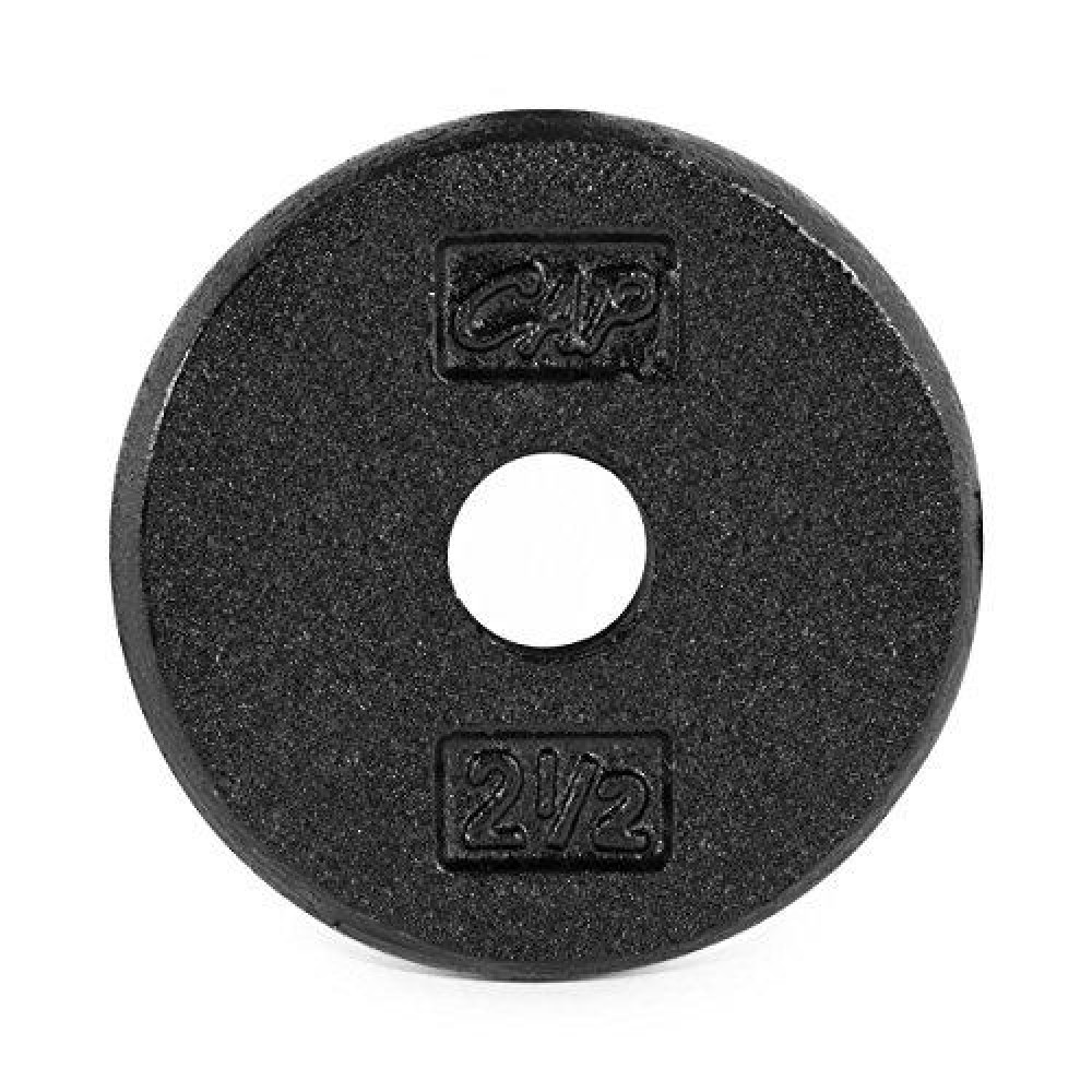 Cap Barbell Standard Free Weight Plate, 1-Inch, 50-Pound, Black
