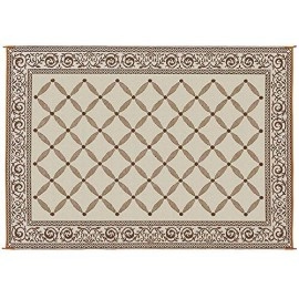 Reversible Mats 119127 Outdoor Patio 9-Feet X 12-Feet, Brown/Beige Rv Camping Mat