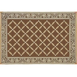 Reversible Mats 119127 Outdoor Patio 9-Feet X 12-Feet, Brown/Beige Rv Camping Mat