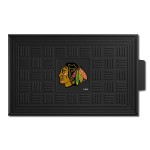 FANMATS 11466 Chicago Blackhawks Heavy Duty Vinyl Medallion Outdoor Door Mat - 19.5in. x 31in.