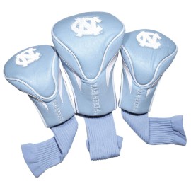 Team Golf Ncaa North Carolina Tar Heels Contour Golf Club Headcovers (3 Count), Numbered 1, 3, & X, Fits Oversized Drivers, Utility, Rescue & Fairway Clubs, Velour Lined For Extra Club Protection, Multi Team Color (22594)