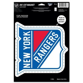 Wincraft Nhl New York Rangers Die Cut Logo Magnet 6.25 X 9