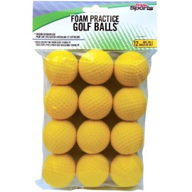 PrideSports Practice Golf Balls, Foam, 12 Count, Yellow