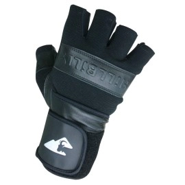 Hillbilly Wrist Guard Gloves - Half Finger (Black, Medium)