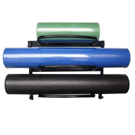 AGM Group AeroMat Foam Roller Racks Holds 3 Rollers, 24 in L x 10 in H x 20 in H