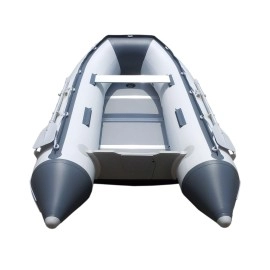 Newport 10Ft 6In Newport Model Inflatable Dinghy Boat Transom Sport Tender - 5 Person - 15Hp Uscg Rated, Whitegray