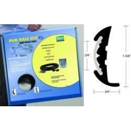 TACO Marine V11-9811WCM70-2 Rigid Vinyl Rub Rail Kit - 1-5/8