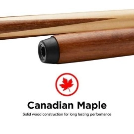 Viper Commercial/House 57 1-Piece Canadian Maple Billiard/Pool Cue, 20 Ounce