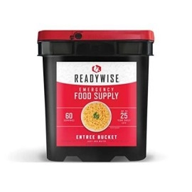 Readywise Emergency Food Supply, Freeze-Dried Survival-Food Disaster Kit, Camping Food, Emergency Supplies Ready-Grab Bag, Lunch And Dinner Supply, 25-Year Shelf Life, 60 Servings