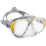 Cressi Adult Small Inner Volume Scuba Diving Mask Made In The Revolutionary Crystal Silicone Eyes Evolution Crystal: Made In Italy, Yellow