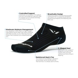 Swiftwick- PERFORMANCE ZERO Golf & Running Socks for Men & Women, Cushion No-Show Socks (Black, Small)